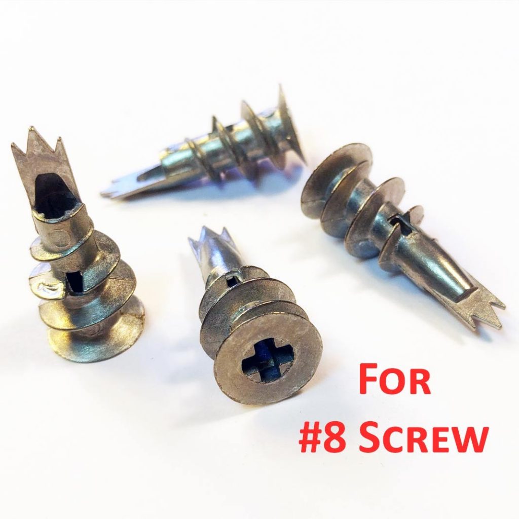 Zinc Self Drilling Hollow Wall Anchors for 8 screw RCG Designs Stuff for the DIY Guy.