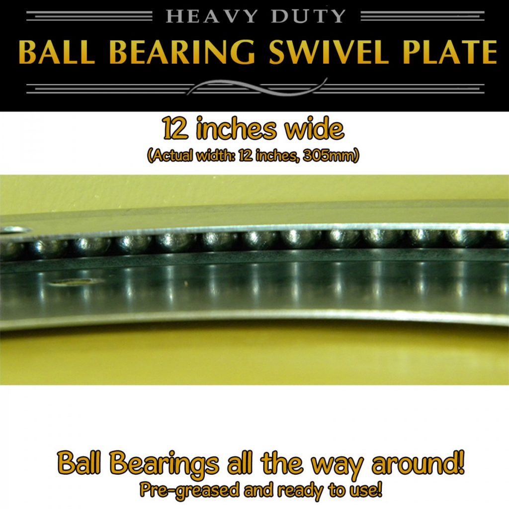 Swivel Plate Turntable Full Ball Bearing Thin Profile for Lazy Susans
