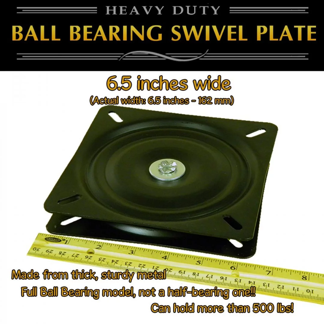 Swivel Plate Turntable Full Ball Bearing for stools, chairs, etc - RCG  Designs - Stuff for the DIY Guy.