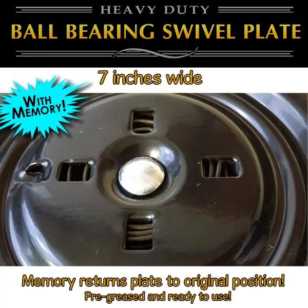 7" swivel plate with memory return