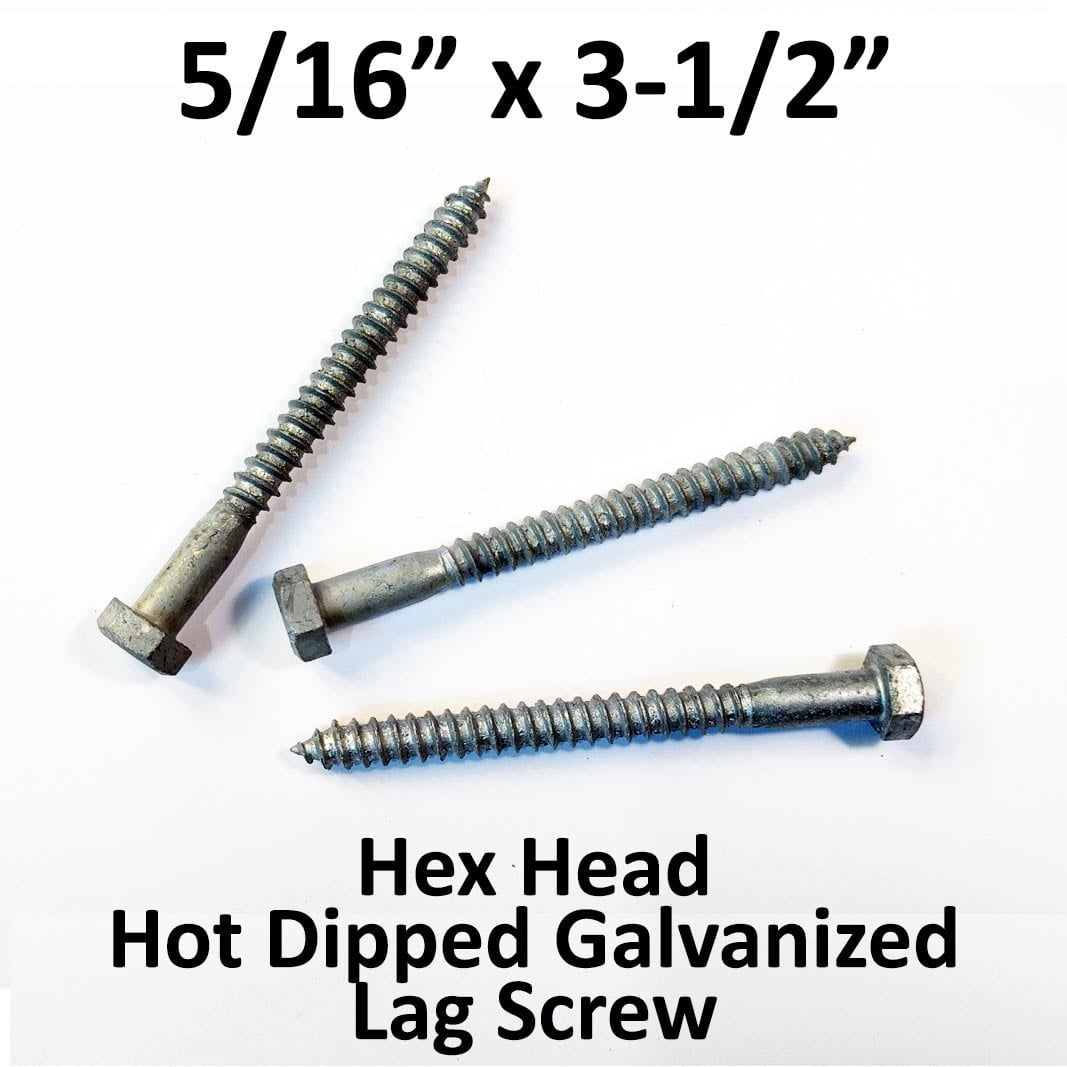 5/16 x 2" Lag Bolts Hex Head Stainless Steel Heavy Duty Wood Screws Qty 250