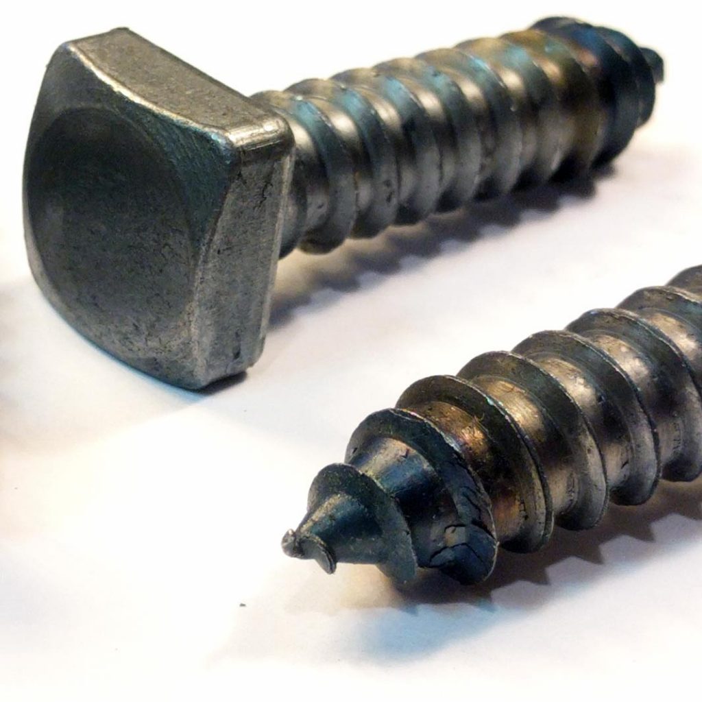1/2" x 2" Lag Screws Antique Square Head (Bulk Box) RCG Designs