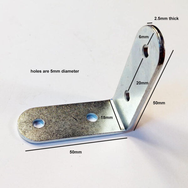 2 inch metal bracket rounded corners