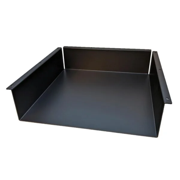 Under Desk Black Metal Storage Comparment