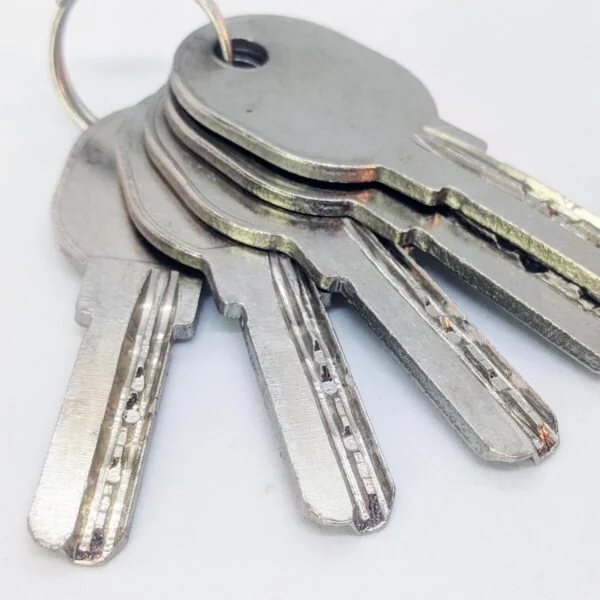 hardened steel look with keys