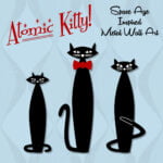 Atomic Kitty 60s mcm cat lovers