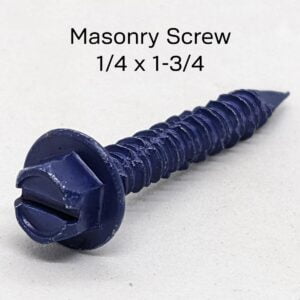 Blue Masonry Screw 1-3/4