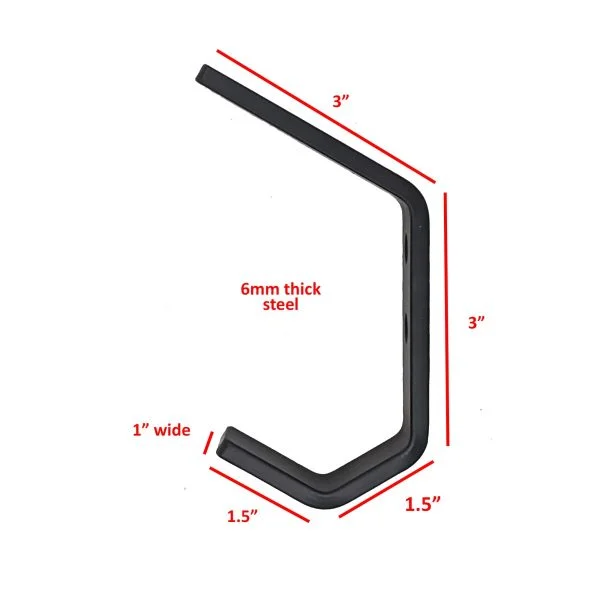 farmhouse black metal hook