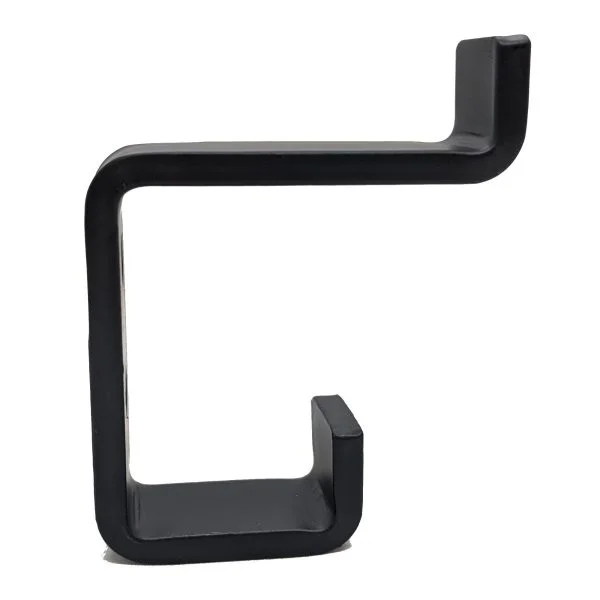 heavy duty black metal rustic hook