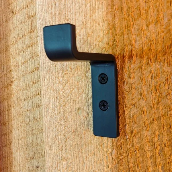 industrial farmhouse black metal hook