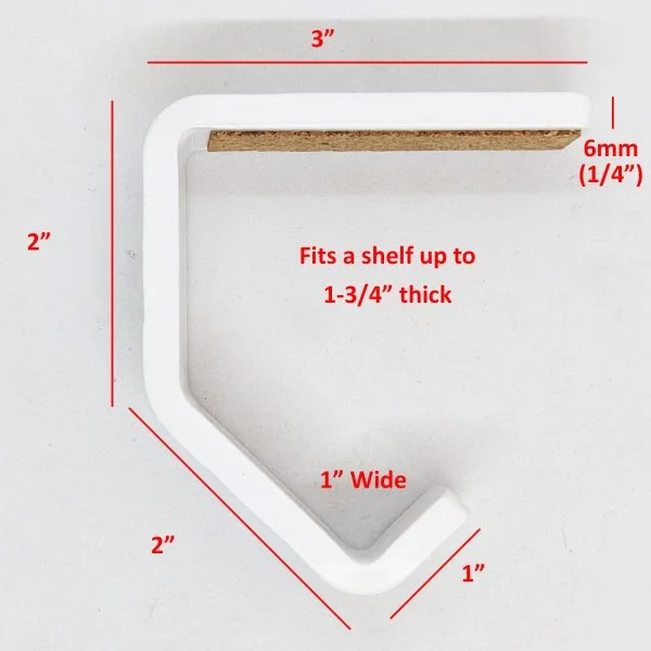craftsman style white stocking hook