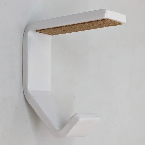 white metal stocking hook