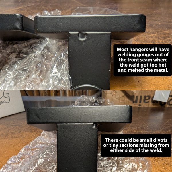 imperfect low profile metal stocking hook