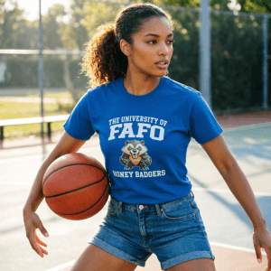 FAFO University Honey Badgers parody funny shirt