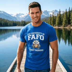 FAFO University Honey Badgers parody funny shirt