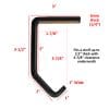 Stocking Hanger for Thick Shelves