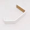 White Stocking Hanger for Thick Shelves